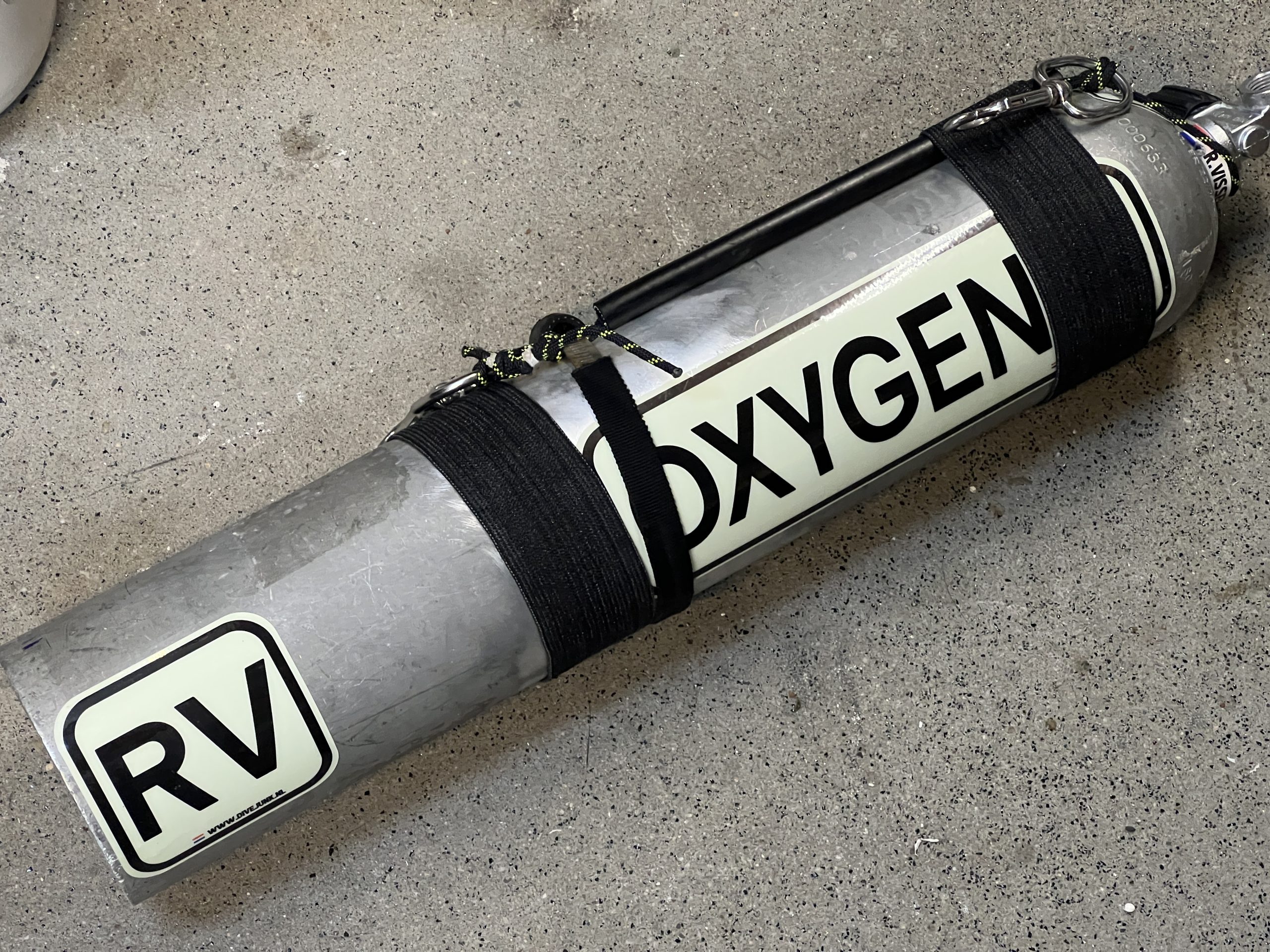 40 Cuft Oxygen stickers set Medium